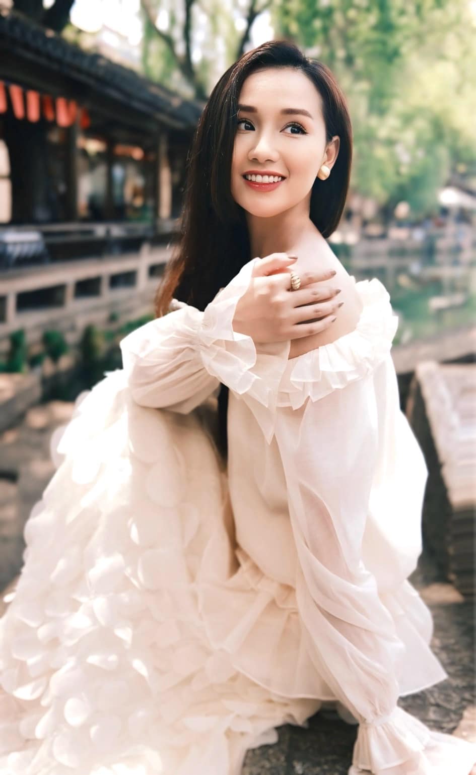 Nhan sắc b&agrave; chủ chuỗi si&ecirc;u thị l&agrave; "mỹ nh&acirc;n phim giờ v&agrave;ng VTV", sống trong biệt thự 60 tỷ ở H&agrave; Nội- Ảnh 1.