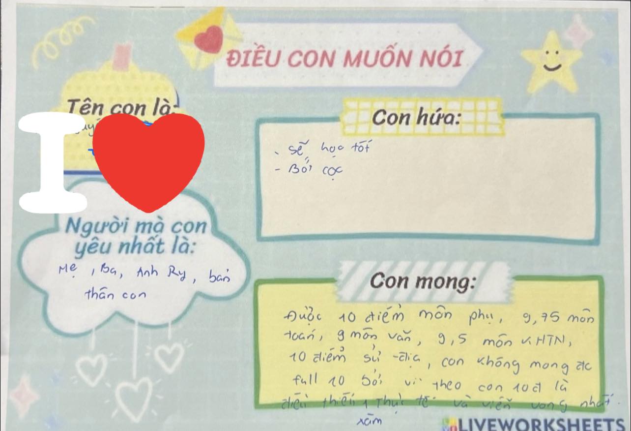 B&agrave; mẹ TP.HCM "to&aacute;t mồ h&ocirc;i" khi đọc tờ giấy ghi mong muốn của con m&igrave;nh: Con th&ocirc;ng minh v&agrave; thực tế đến... sững sờ!- Ảnh 1.