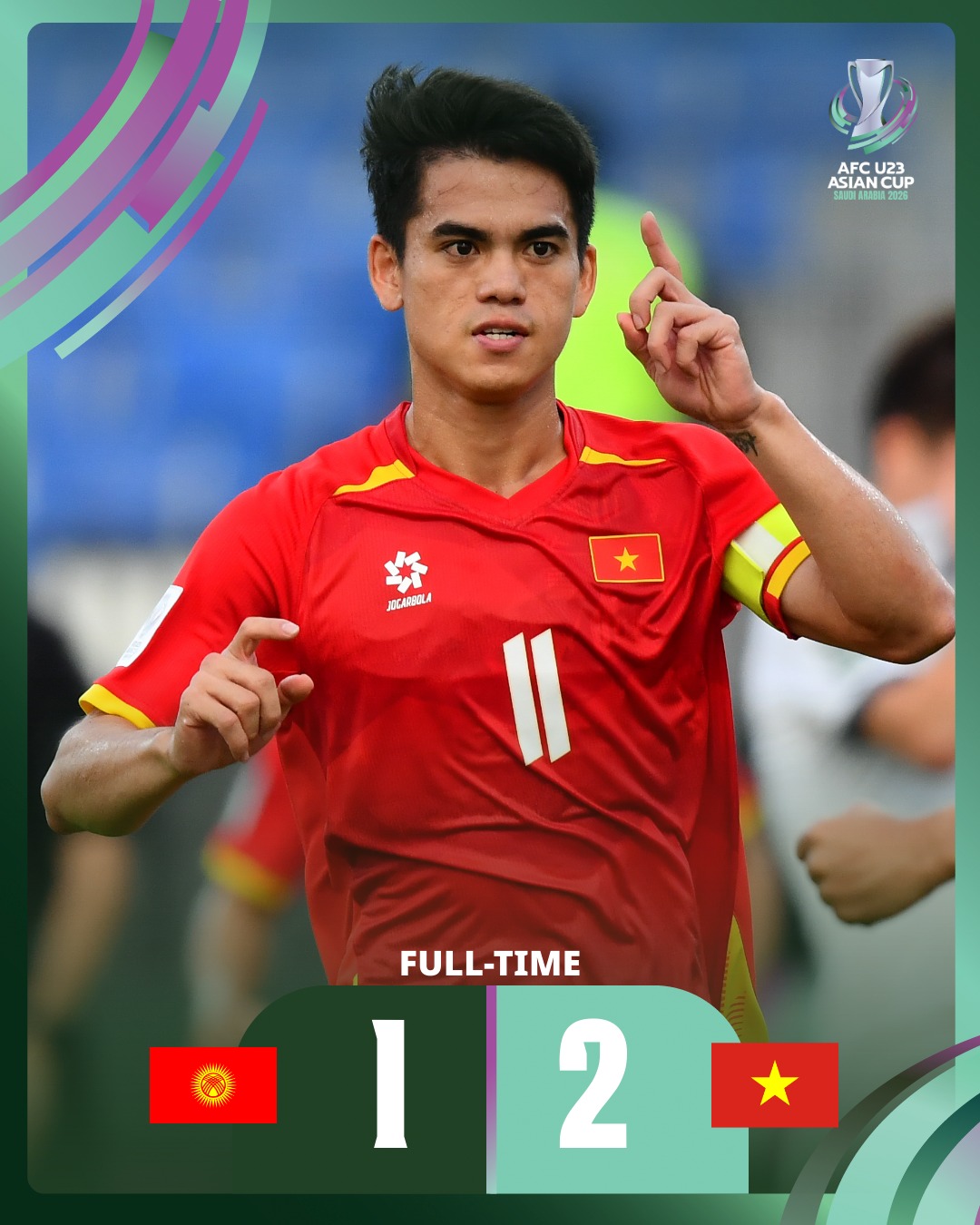 Đội trưởng U23 Việt Nam bùng nổ cảm xúc sau chiến thắng nghẹt thở trước U23 Kyrgyzstan: Chúng tôi đã không bỏ cuộc!- Ảnh 1. Đội trưởng U23 Việt Nam bùng nổ cảm xúc sau chiến thắng nghẹt thở trước U23 Kyrgyzstan: Chúng tôi đã không bỏ cuộc!- Ảnh 1.