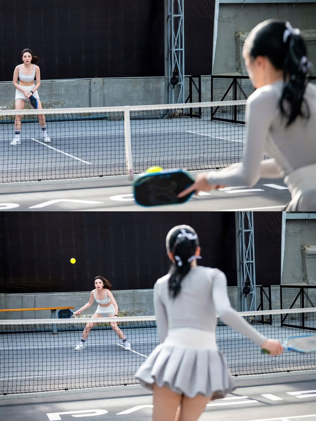 C&oacute; mấy tấm ảnh Kỳ Duy&ecirc;n chơi pickleball với Hương Giang th&ocirc;i m&agrave; kh&ocirc;ng thể rời mắt, visual trắng ph&aacute;t s&aacute;ng!- Ảnh 3.