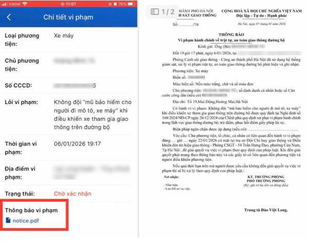Bị Camera AI đ&atilde; ph&aacute;t hiện vi phạm ATGT tại H&agrave; Nội, người d&acirc;n nộp phạt nguội ở đ&acirc;u?- Ảnh 2.