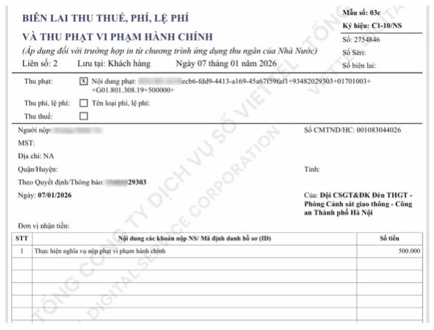 Bị Camera AI đ&atilde; ph&aacute;t hiện vi phạm ATGT tại H&agrave; Nội, người d&acirc;n nộp phạt nguội ở đ&acirc;u?- Ảnh 6.