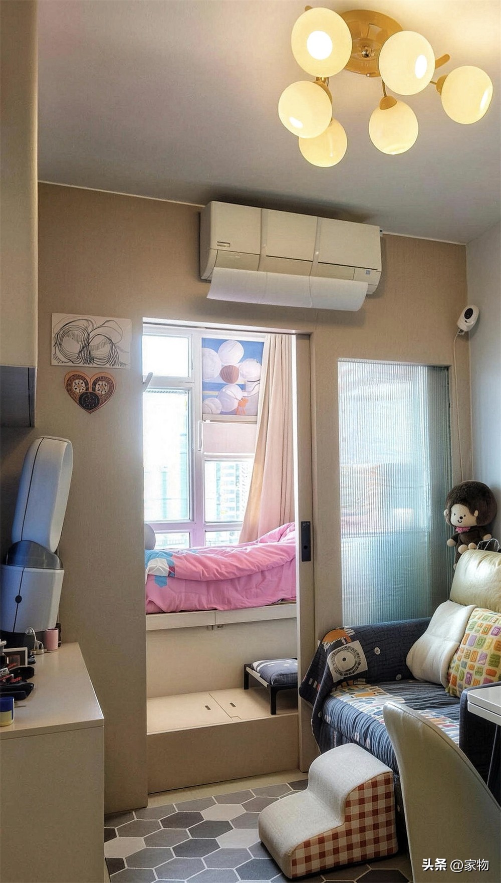 Cặp vợ chồng mới cưới mua căn hộ 26m&sup2;: Biến ban c&ocirc;ng th&agrave;nh ph&ograve;ng trẻ em, nh&agrave; nhỏ nhưng đủ chỗ cho gia đ&igrave;nh 3 người- Ảnh 5.