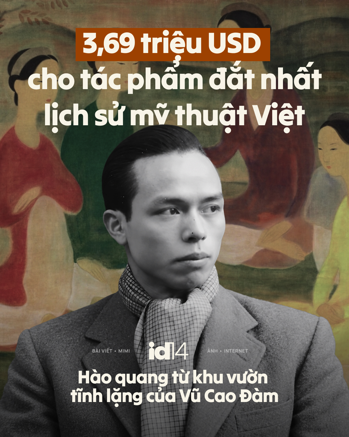 3,69 triệu USD cho tác phẩm đắt nhất lịch sử mỹ thuật Việt: Hào quang từ khu vườn tĩnh lặng của Vũ Cao Đàm - Ảnh 1.