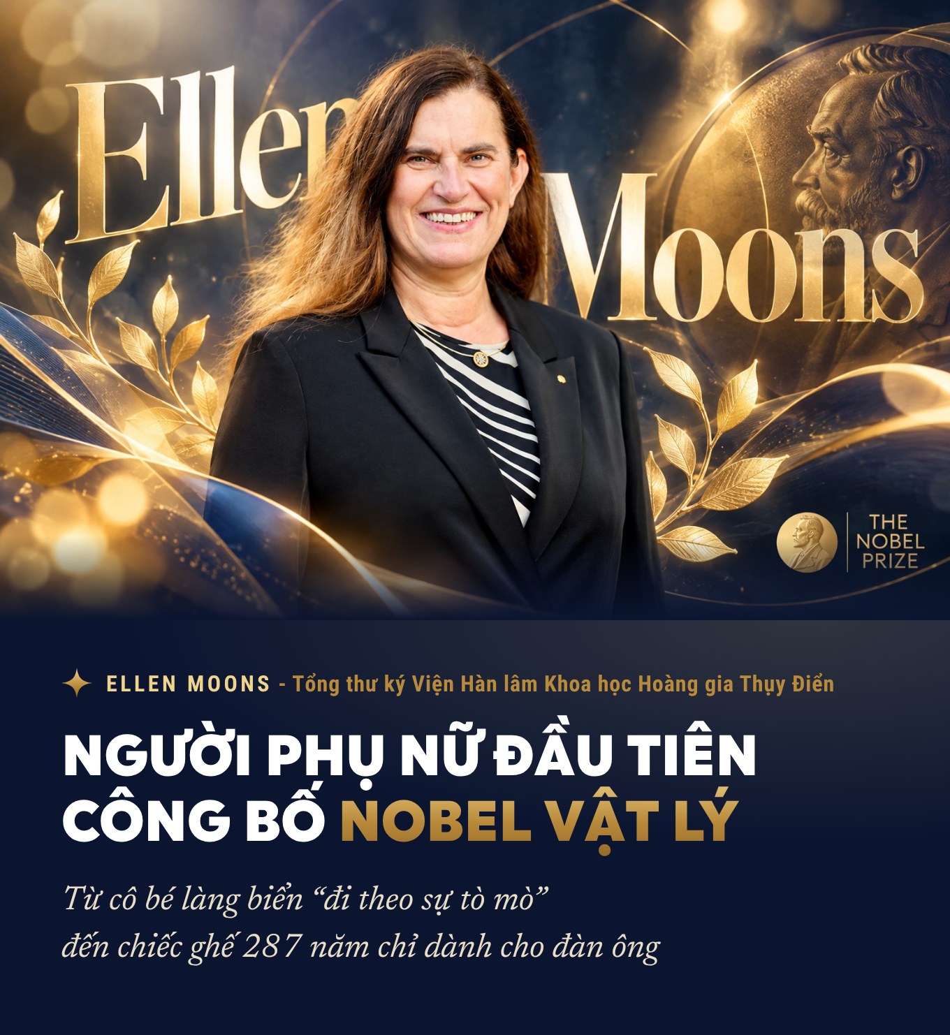 Người phụ nữ đầu ti&ecirc;n c&ocirc;ng bố Nobel Vật l&yacute;: Từ c&ocirc; b&eacute; l&agrave;ng biển "đi theo sự t&ograve; m&ograve;" đến chiếc ghế 287 năm chỉ d&agrave;nh cho đ&agrave;n &ocirc;ng - Ảnh 1.
