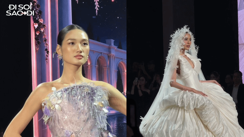 Lan Khu&ecirc; t&aacute;i xuất, Quỳnh Anh lần đầu catwalk sau đăng quang Hoa hậu- Ảnh 1.