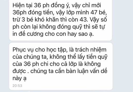 "Nh&agrave; m&igrave;nh tự in ri&ecirc;ng" - Đoạn tin nhắn của b&agrave; mẹ TP.HCM g&acirc;y tranh c&atilde;i nhất l&uacute;c n&agrave;y, b&ecirc;n n&agrave;o cũng c&oacute; l&yacute;!- Ảnh 1.