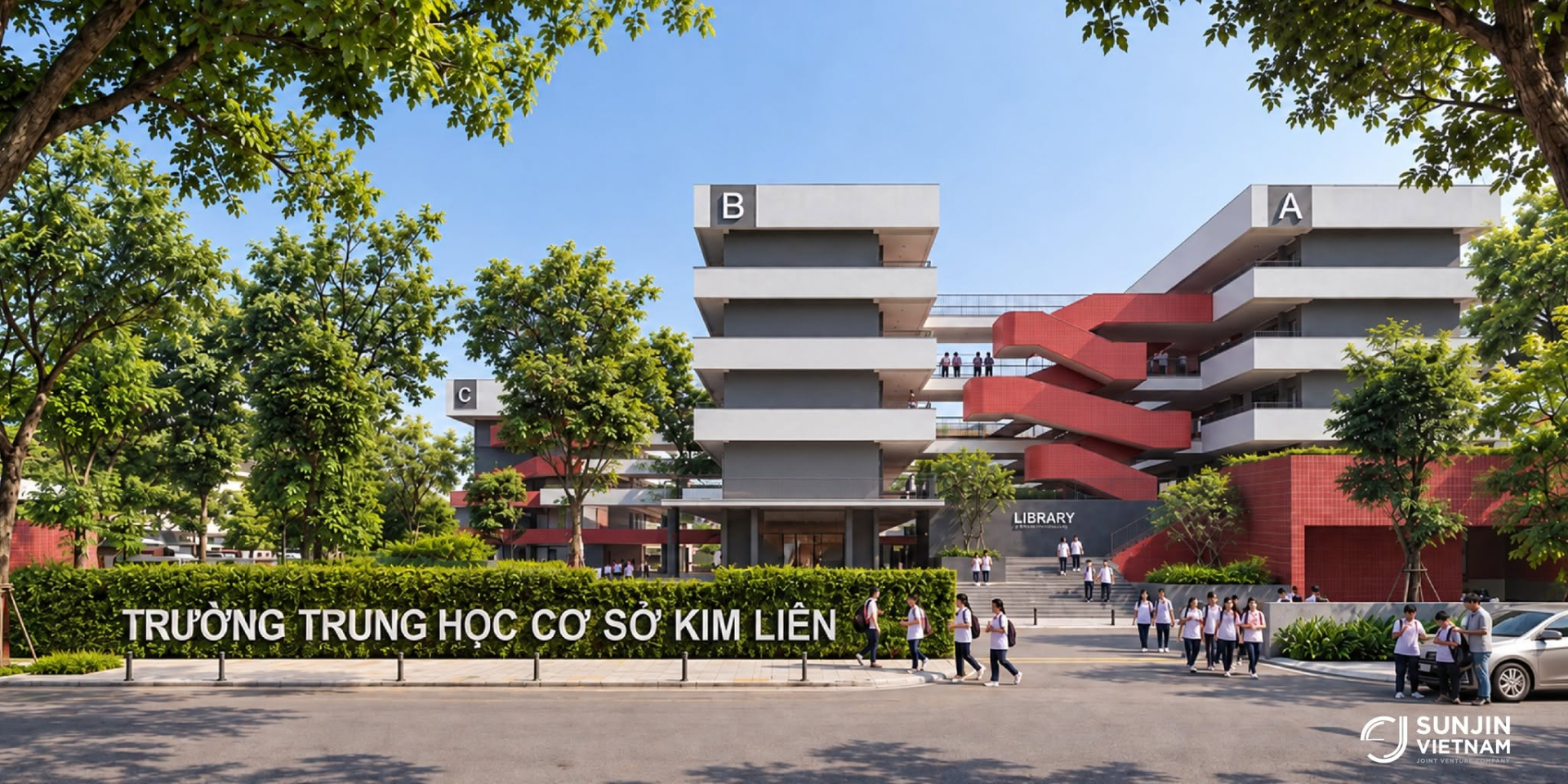 H&eacute; lộ những h&igrave;nh ảnh về ng&ocirc;i trường THCS c&ocirc;ng lập đang được x&acirc;y mới tại phường Kim Li&ecirc;n, H&agrave; Nội: Qu&aacute; đẹp, qu&aacute; ho&agrave;nh tr&aacute;ng!- Ảnh 3.