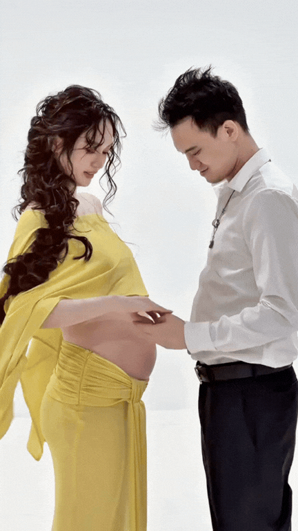 Vũ Thúy Quỳnh ước con có mũi cao thừa hưởng từ bố mẹ, hạnh phúc vì Đức Phạm luôn đồng hành- Ảnh 1.