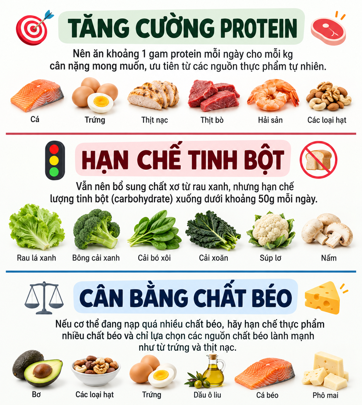 Ăn &iacute;t tinh bột hay tăng protein để giảm c&acirc;n: C&aacute;ch n&agrave;o hiệu quả hơn?- Ảnh 3.
