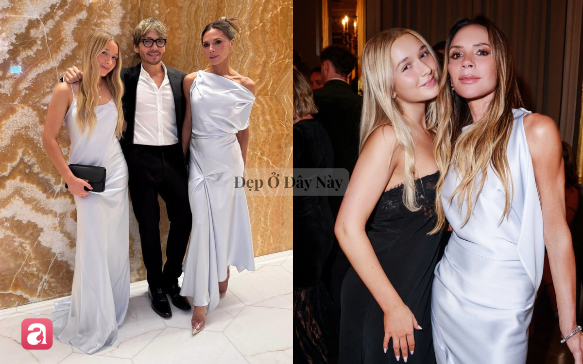 Harper Beckham ng&agrave;y c&agrave;ng giống mẹ từ style đến thần th&aacute;i, tới nụ cười mỉm "b&iacute; ẩn" cũng y chang nhau - Ảnh 2.