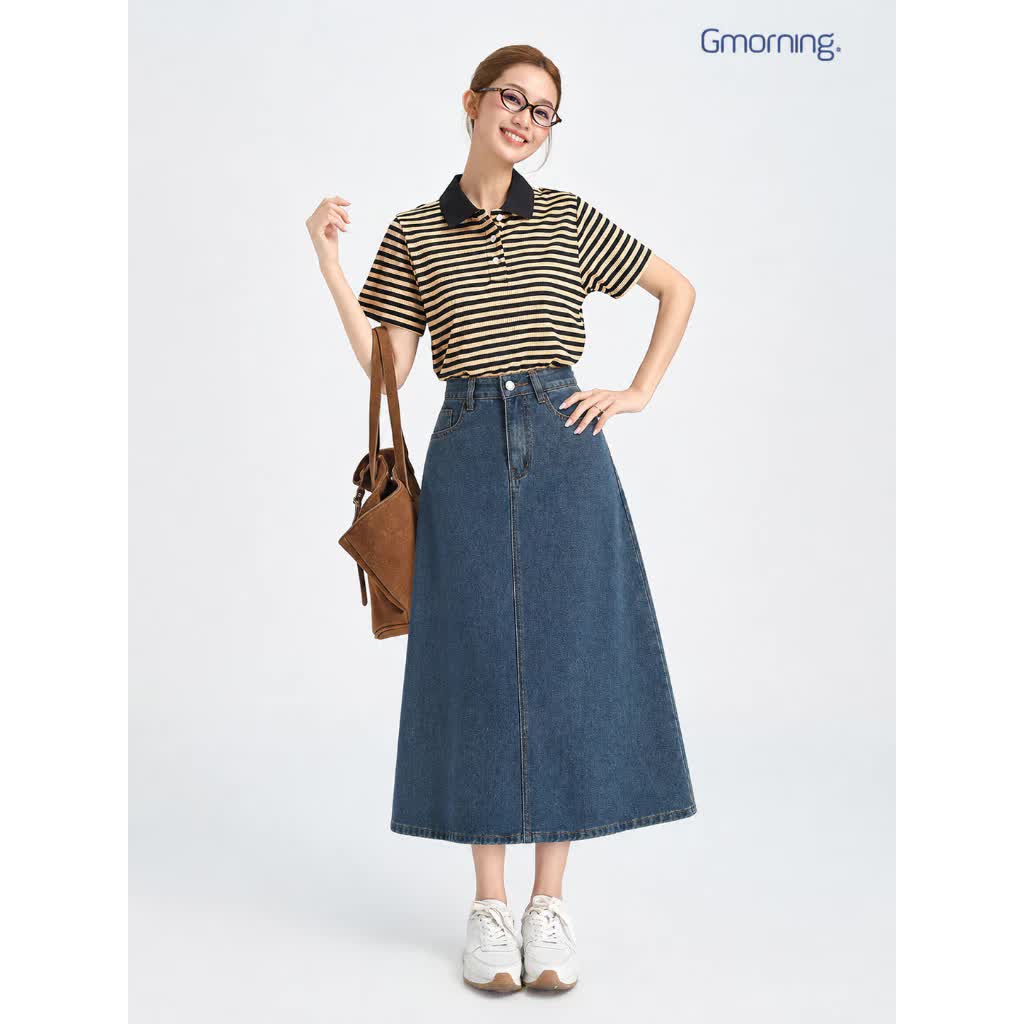 Chân váy jeans dáng dài: Vừa trẻ trung vừa sang chuẩn "old money"- Ảnh 7.