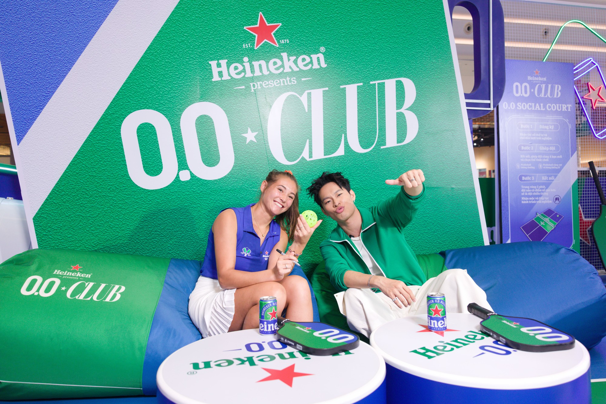 HURRYKNG v&agrave; Roos Van Reek nhập cuộc hội d&acirc;n chơi kết nối khi bất ngờ xuất hiện tại Heineken 0.0 CLUB - Ảnh 7.