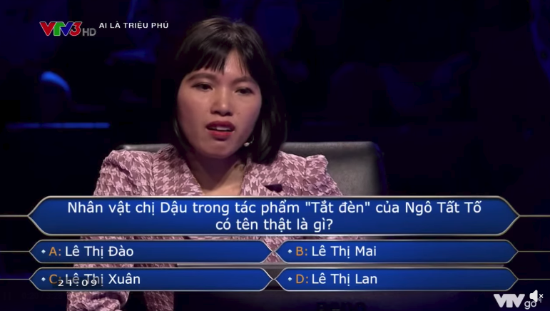 Tên thật của Chị Dậu là gì? Câu hỏi trong Ai Là Triệu Phú khiến người chơi suýt mất tất cả- Ảnh 1.