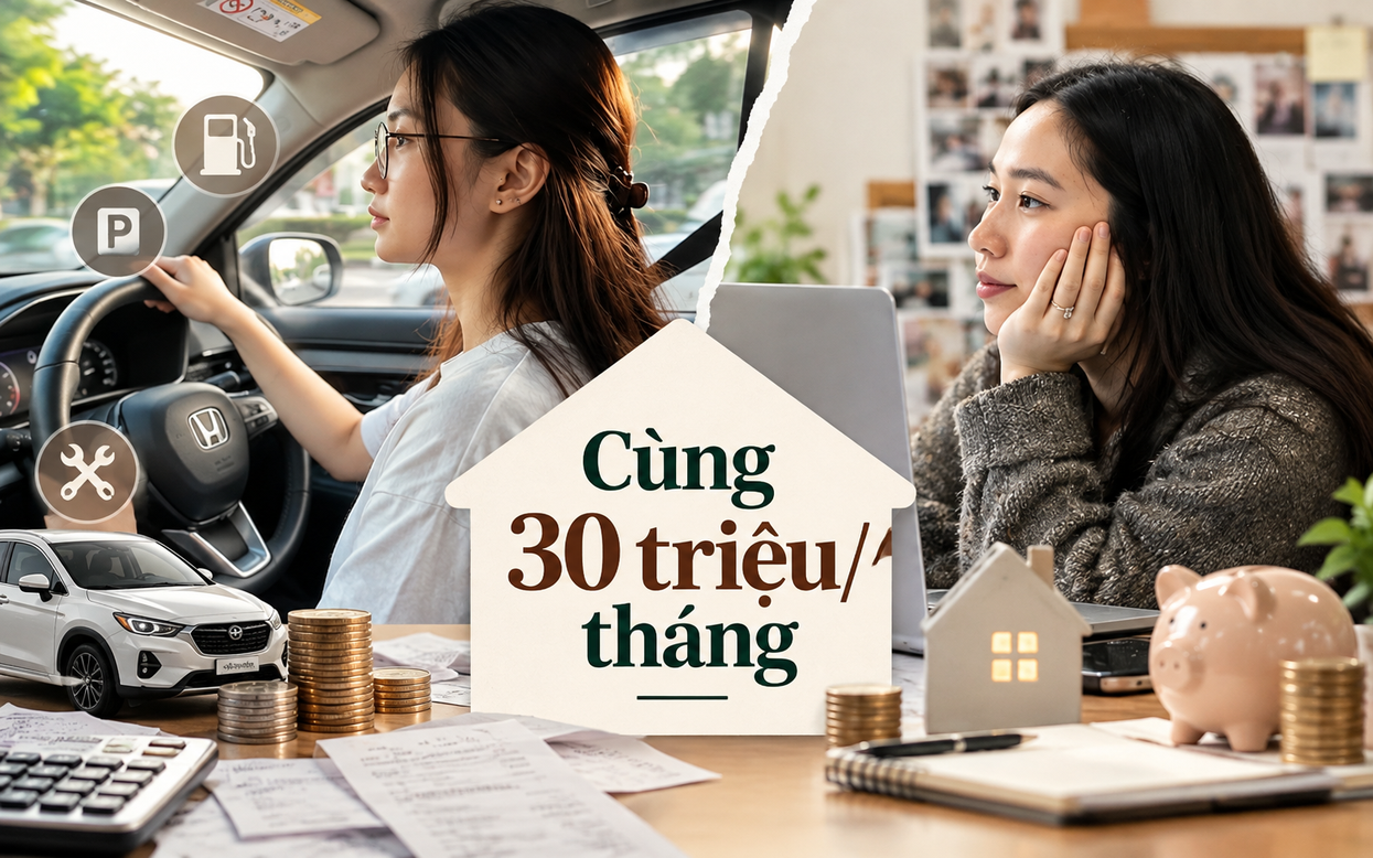Hai gia đ&igrave;nh c&ugrave;ng thu nhập 30 triệu/th&aacute;ng, chỉ kh&aacute;c chuyện c&oacute; &ocirc; t&ocirc; hay kh&ocirc;ng: Cuối th&aacute;ng số tiền c&ograve;n lại ch&ecirc;nh nhau bất ngờ- Ảnh 1.