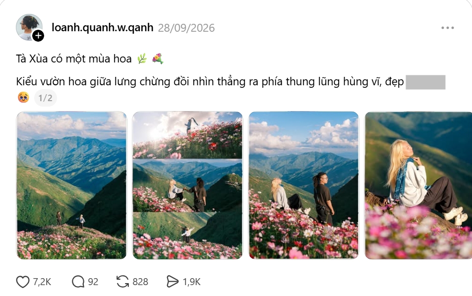Đi T&agrave; X&ugrave;a chụp bộ ảnh viral, cặp đ&ocirc;i 2001 - 2002 h&eacute; lộ chuyện "vừa đi date vừa chạy deadline" ở những nơi cảnh đẹp nhất Việt Nam - Ảnh 1.