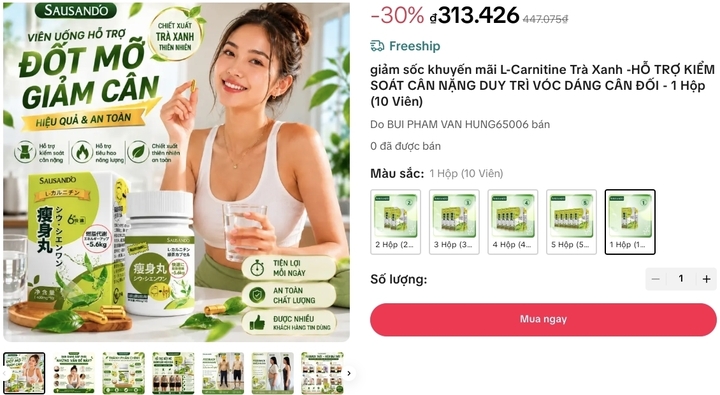 Bộ Y tế y&ecirc;u cầu TikTok gỡ quảng c&aacute;o vi&ecirc;n giảm c&acirc;n Sausando Slimming capsule- Ảnh 1.