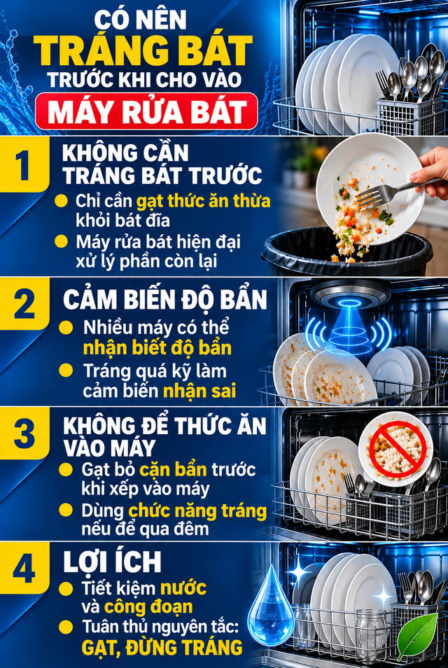 V&igrave; sao kh&ocirc;ng n&ecirc;n tr&aacute;ng b&aacute;t đĩa trước khi cho v&agrave;o m&aacute;y?- Ảnh 2.