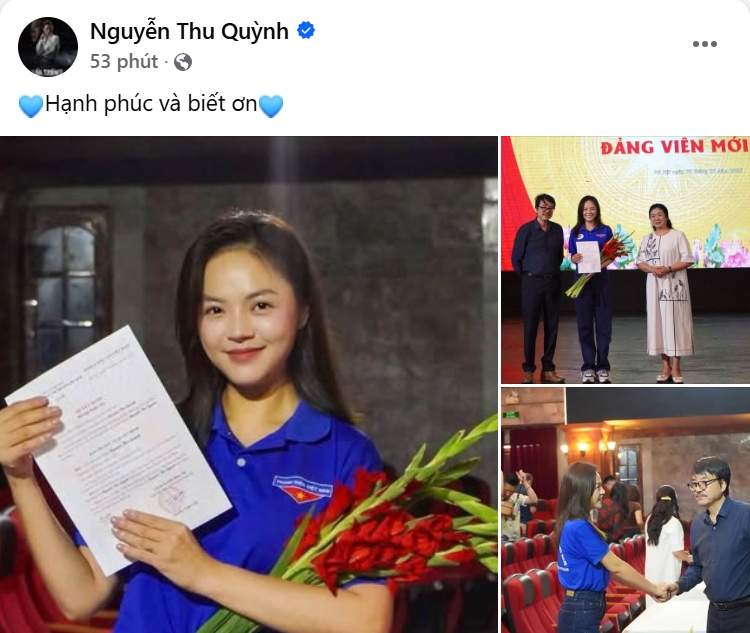 Nữ diễn viên Việt vừa được kết nạp Đảng, cả Bộ Quốc phòng khen thưởng mới tài- Ảnh 1.