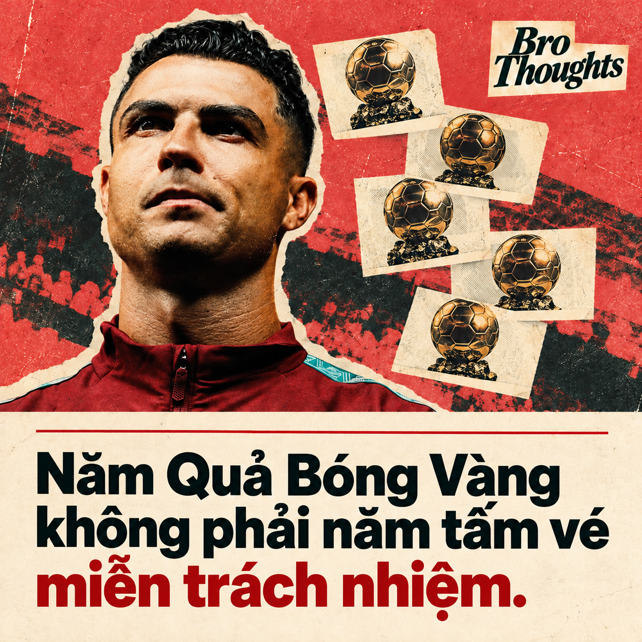 Ronaldo nộp CV xin giảm án: 5 Quả Bóng Vàng để làm gì khi Bồ Đào Nha vẫn thắng 4 trận dù thiếu anh? - Ảnh 1.