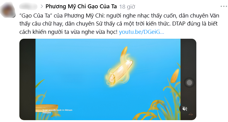 &rlm;MV &ldquo;Gạo Của Ta&rdquo; của Phương Mỹ Chi kể chuyện hạt gạo Việt bằng rap v&agrave; hoạt h&igrave;nh, thu h&uacute;t kh&aacute;n giả trẻ&rlm; - Ảnh 5.
