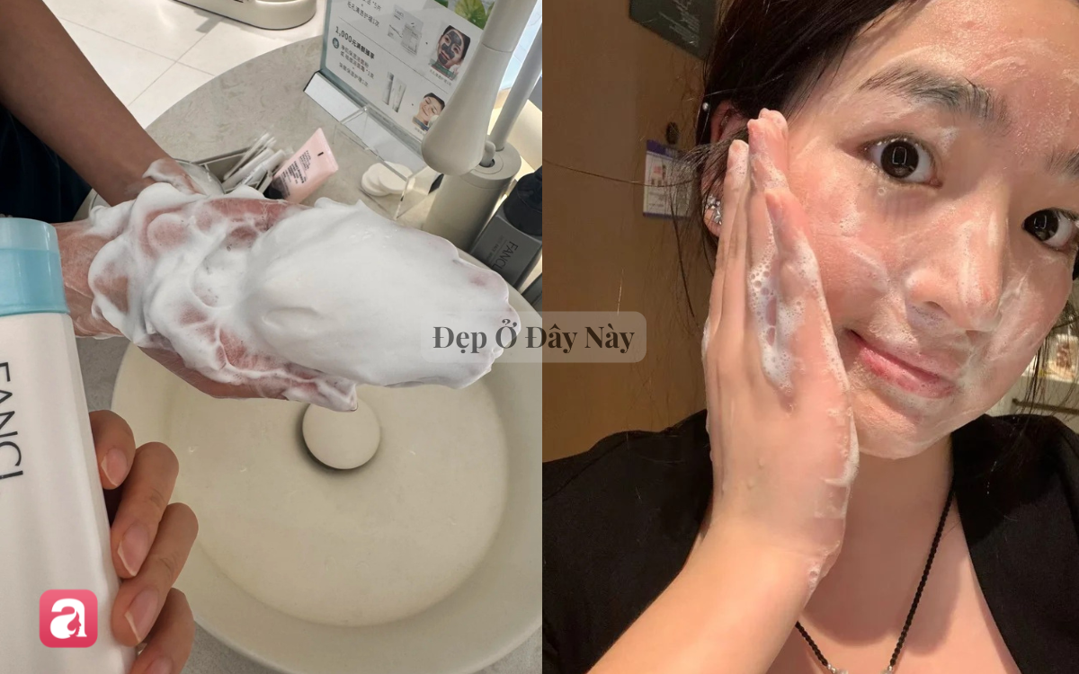Học phụ nữ Nhật c&aacute;ch rửa mặt đ&uacute;ng c&aacute;ch để da sạch tho&aacute;ng, hạn chế b&iacute;t tắc lỗ ch&acirc;n l&ocirc;ng- Ảnh 3.