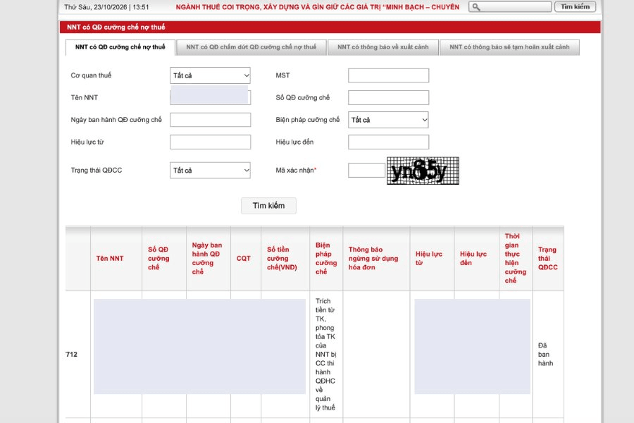 Cơ quan Thuế y&ecirc;u cầu Agribank, BIDV, VietinBank, VPBank... phong toả, tr&iacute;ch tiền từ t&agrave;i khoản của tất cả c&aacute; nh&acirc;n c&oacute; t&ecirc;n trong danh s&aacute;ch sau- Ảnh 3.