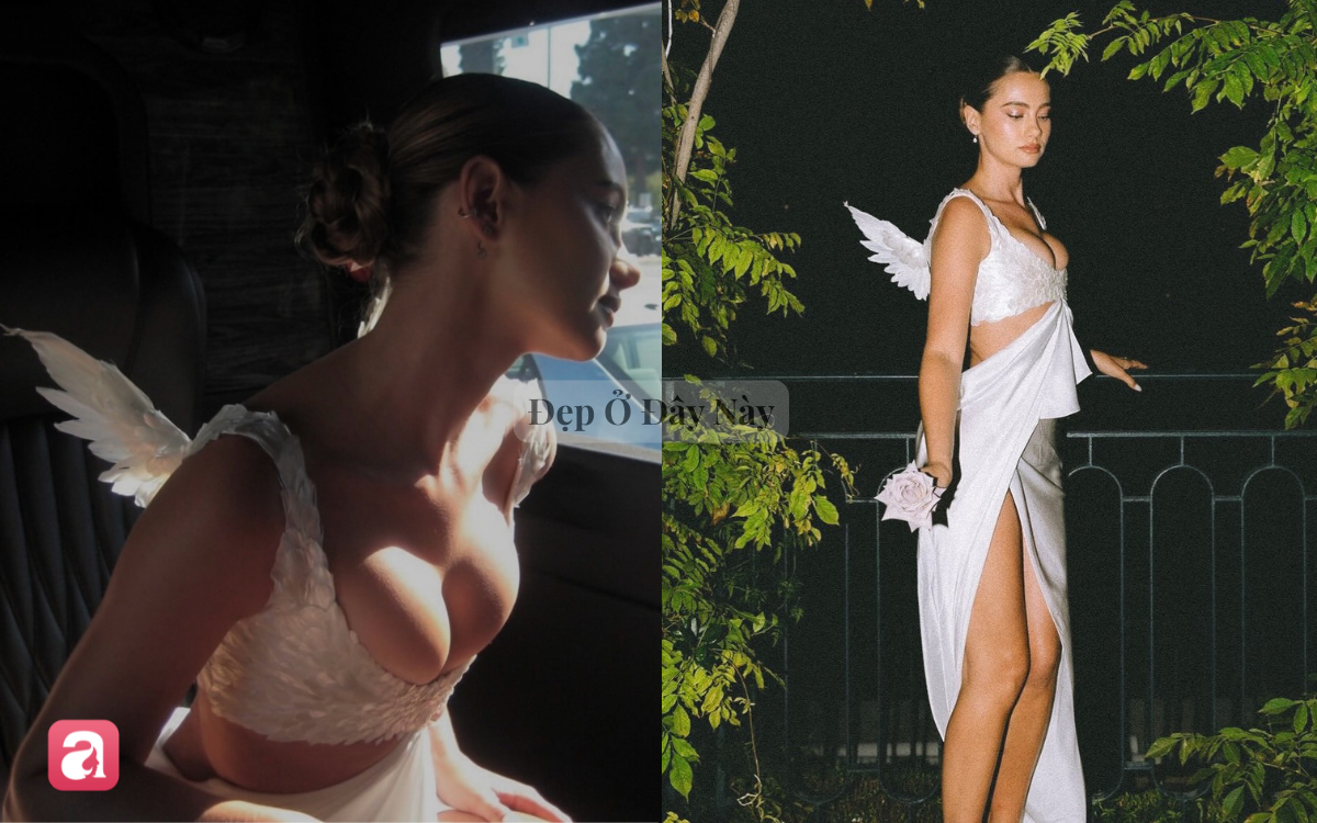 Thi&ecirc;n thần hạ ph&agrave;m giữa d&agrave;n kh&aacute;ch mời Victoria's Secret với chiếc đầm trắng đ&iacute;nh l&ocirc;ng chim đẹp như cổ t&iacute;ch- Ảnh 5.