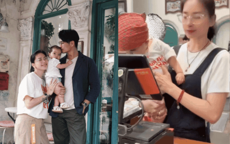 Con g&aacute;i Ng&ocirc; Thanh V&acirc;n 1 tuổi đ&atilde; l&agrave;m đến 8 nghề, th&aacute;i độ &ldquo;tận t&acirc;m&rdquo; khiến ai nấy cười b&ograve;- Ảnh 1.