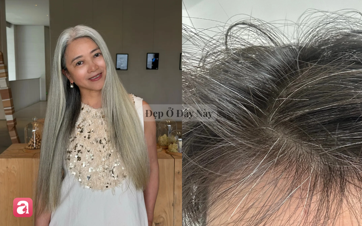 V&igrave; sao để t&oacute;c bạc tự nhi&ecirc;n c&oacute; thể gi&uacute;p phụ nữ tr&ocirc;ng trẻ hơn nhuộm t&oacute;c đen?- Ảnh 1.