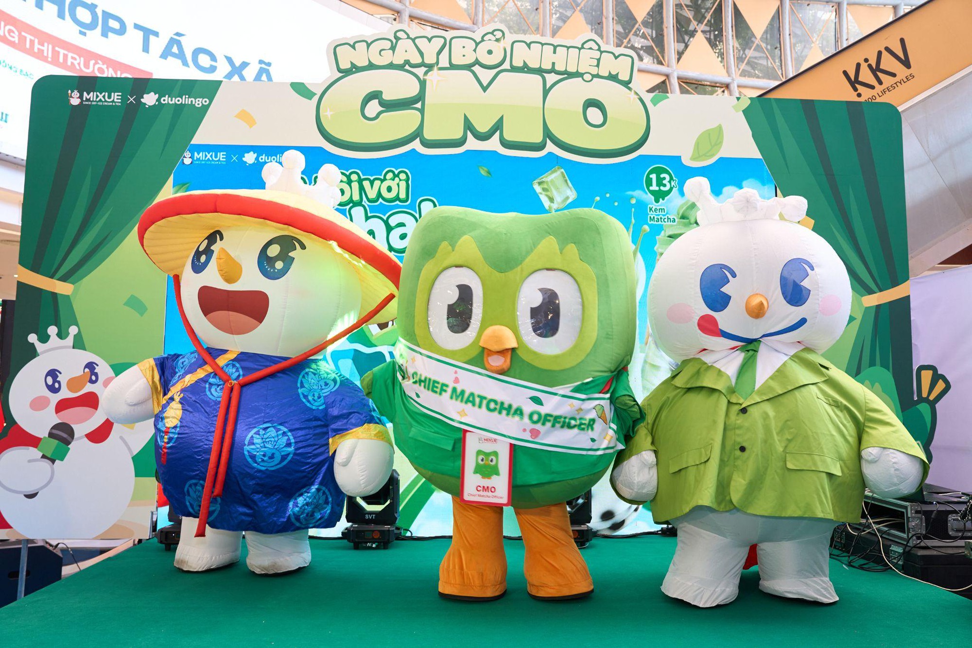 &rlm;C&uacute; xanh Duo l&agrave;m CMO của MIXUE: học ngoại ngữ cũng c&oacute; thể &ldquo;đổi mood&rdquo; bằng một ly Matcha&rlm; - Ảnh 1.