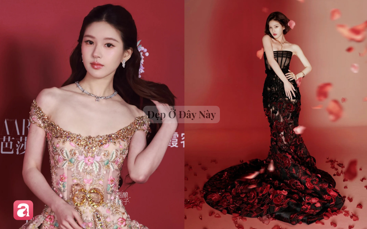 Triệu Lộ Tư "ph&aacute; vỡ luật ngầm", diện 2 bộ đầm đắp tội liền với 3 nh&agrave; mốt lớn - Ảnh 2.