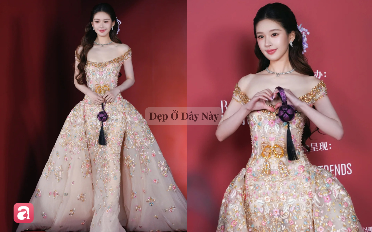 Triệu Lộ Tư "ph&aacute; vỡ luật ngầm", diện 2 bộ đầm đắp tội liền với 3 nh&agrave; mốt lớn - Ảnh 5.