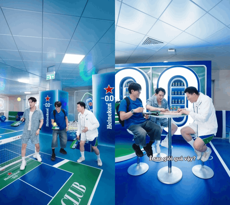 MC Trần Ngọc nhận KPI kết nối người lạ, sân pickleball bất ngờ xuất hiện giữa ga Metro Bến Thành! - Ảnh 3.