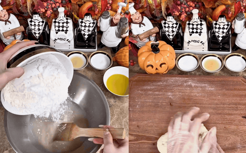Không ổn rồi! "Phú bà" Ngọc Loan lại vào bếp: Pizza Halloween khéo hết phần thiên hạ, chiếc nồi cà chua giá gần 10 triệu cũng chiếm spotlight- Ảnh 1.