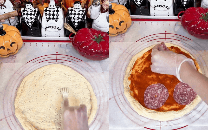 Không ổn rồi! "Phú bà" Ngọc Loan lại vào bếp: Pizza Halloween khéo hết phần thiên hạ, chiếc nồi cà chua giá gần 10 triệu cũng chiếm spotlight- Ảnh 7.