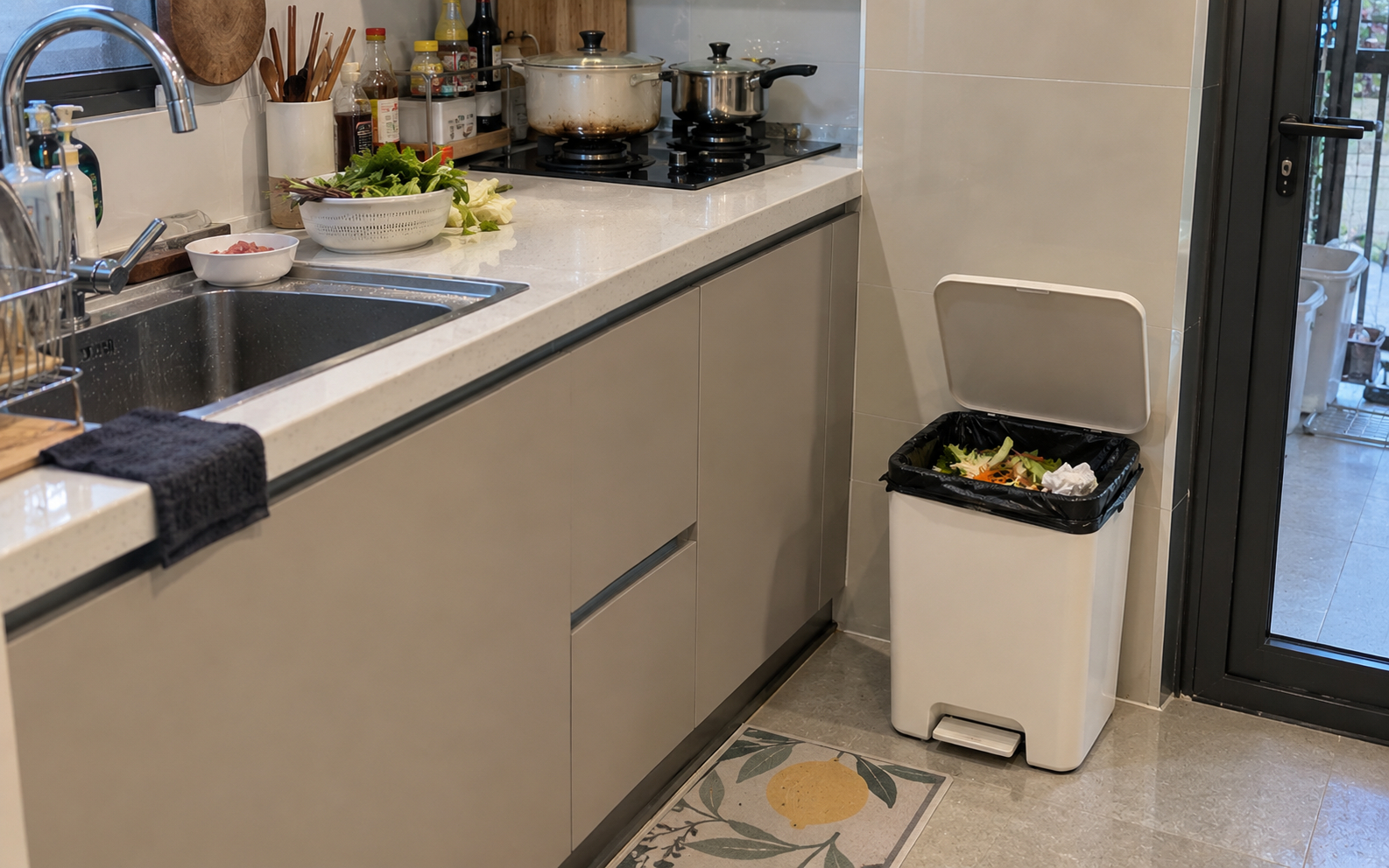 Tại sao ng&agrave;y c&agrave;ng nhiều gia đ&igrave;nh kh&ocirc;ng đặt th&ugrave;ng r&aacute;c dưới chậu rửa b&aacute;t? H&oacute;a ra chuyển sang 2 chỗ n&agrave;y lại tiện đủ đường- Ảnh 3.