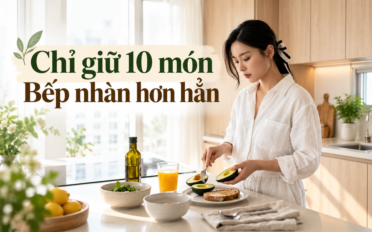 Sau khi chỉ giữ lại 10 m&oacute;n trong bếp, t&ocirc;i mới hiểu: Nấu ăn mệt kh&ocirc;ng hẳn v&igrave; thiếu thời gian- Ảnh 1.