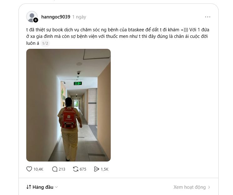 'Kinh tế bầu bạn' g&otilde; cửa Việt Nam: Bỏ 200.000 đồng thu&ecirc; người lạ đi kh&aacute;m bệnh c&ugrave;ng, d&acirc;n mạng gọi l&agrave; 'ch&acirc;n &aacute;i cuộc đời'- Ảnh 1.