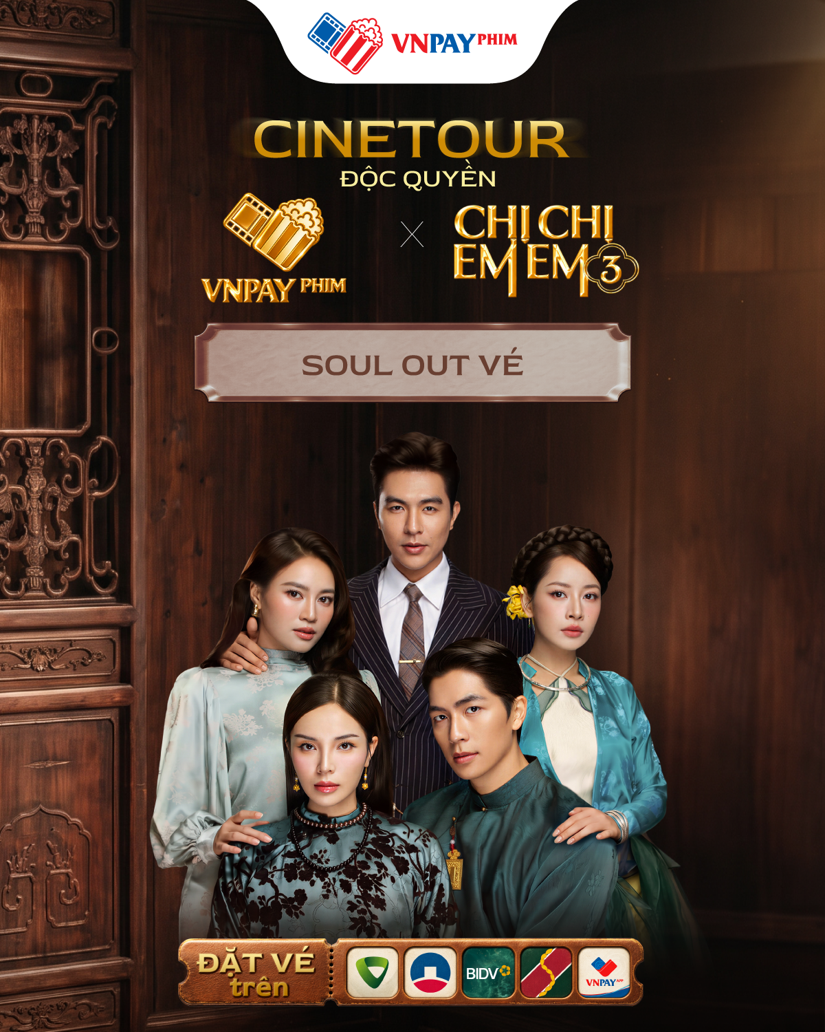 &rlm;Tưởng concert n&agrave;o vừa &ldquo;ch&aacute;y v&eacute;&rdquo;, h&oacute;a ra l&agrave; CineTour &rlm;&rlm;độc quyền &rlm;&rlm;Chị Chị Em Em 3 tr&ecirc;n VNPAY Phim!&rlm; - Ảnh 1.