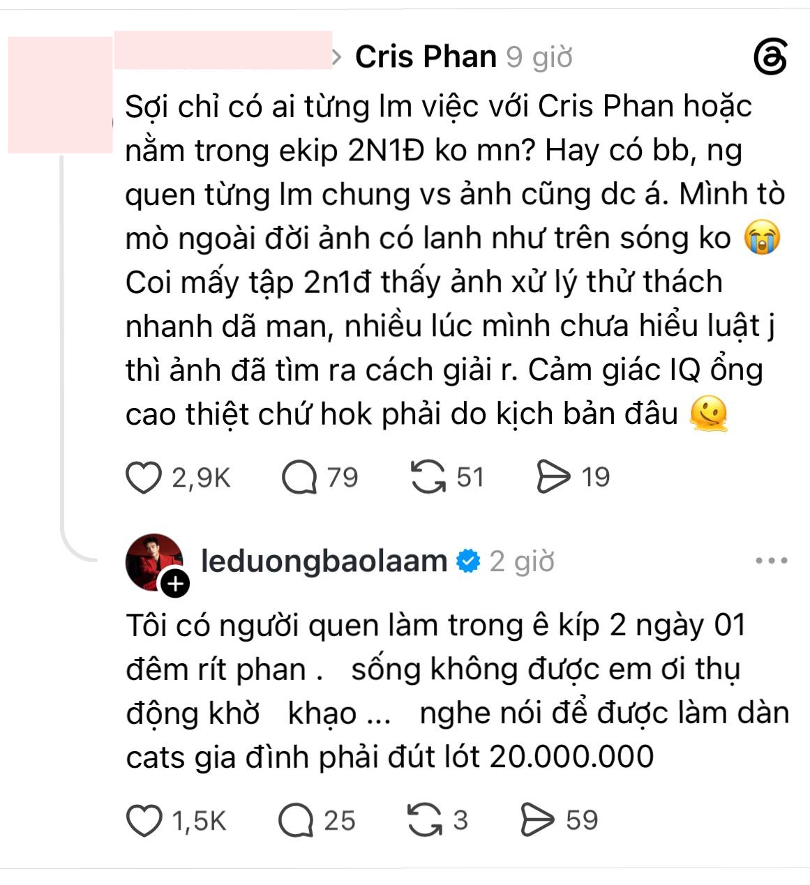 Rộ tin th&agrave;nh vi&ecirc;n 2 Ng&agrave;y 1 Đ&ecirc;m "đ&uacute;t l&oacute;t" 20 triệu để được l&ecirc;n s&oacute;ng- Ảnh 1.