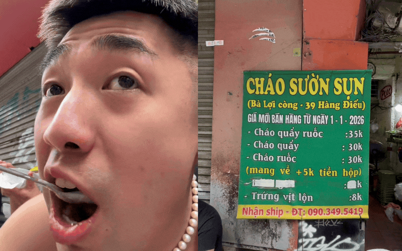 Kh&aacute;ch Trung kh&aacute;m ph&aacute; m&oacute;n ăn b&igrave;nh d&acirc;n ở phố cổ H&agrave; Nội: Một b&aacute;t chỉ 35.000 đồng, c&aacute;ch kết hợp nguy&ecirc;n liệu khiến nhiều người t&ograve; m&ograve;- Ảnh 4.