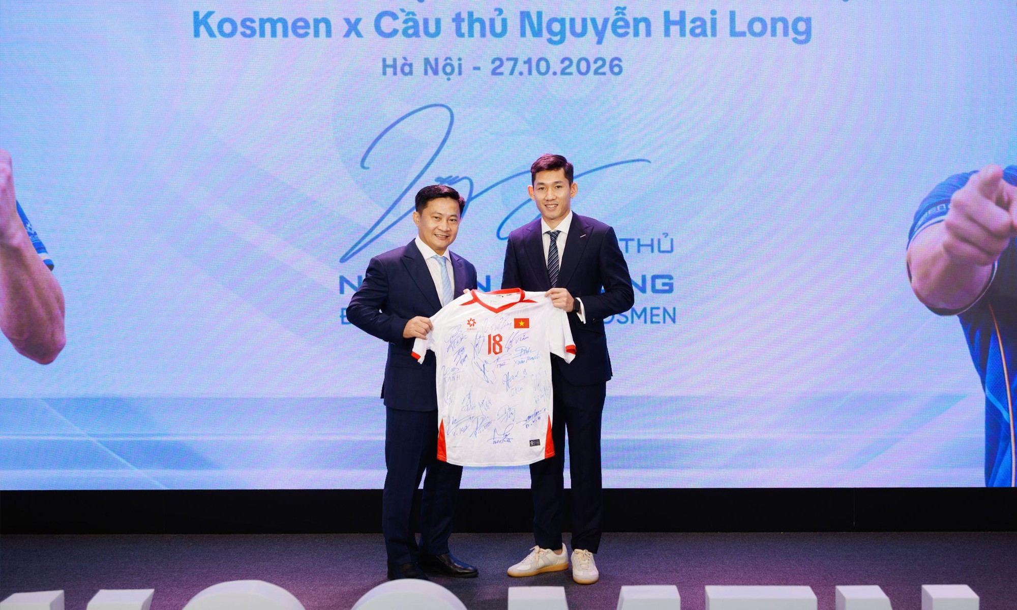 Kosmen công bố cầu thủ Hai Long trở thành đại sứ thương hiệu - Ảnh 2.