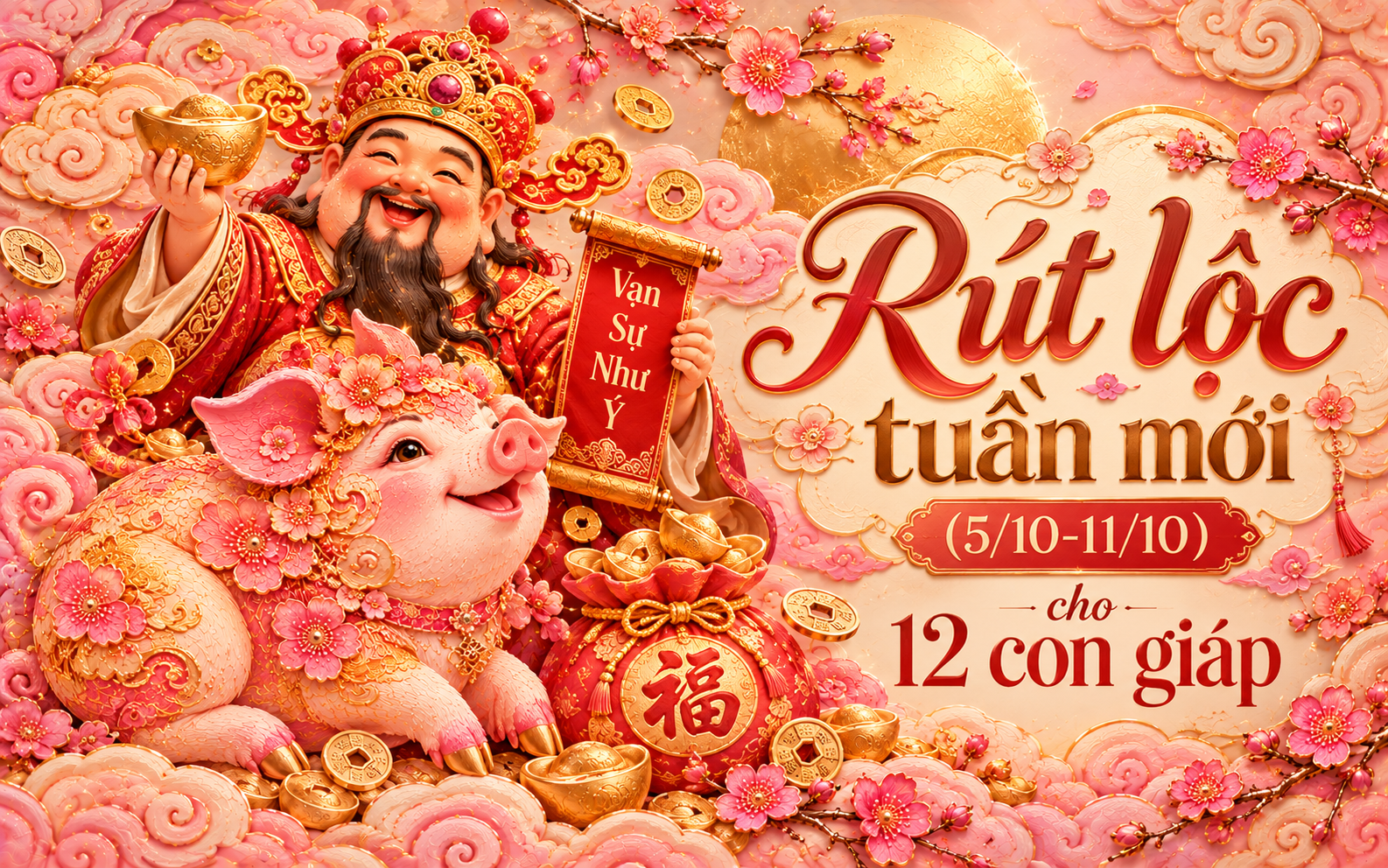 R&uacute;t lộc may mắn tuần mới (5/10&ndash;11/10): Thần T&agrave;i nhắn gửi điều g&igrave; cho 12 con gi&aacute;p? - Ảnh 1.