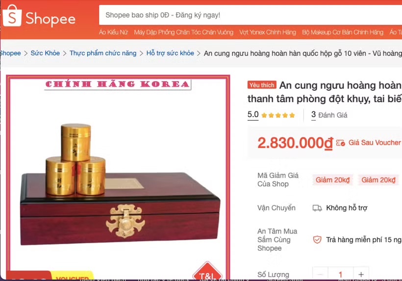 H&agrave; Nội y&ecirc;u cầu tăng kiểm tra An cung ngưu ho&agrave;ng ho&agrave;n sau vụ thuốc giả - Ảnh 1.