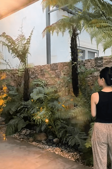 Ng&ocirc;i nh&agrave; 450m2 của vợ chồng H&agrave; Tĩnh như resort thu nhỏ: Khu vườn nhiệt đới bao quanh, cả căn nh&agrave; phủ 70% k&iacute;nh, g&oacute;c n&agrave;o cũng c&oacute; view &ldquo;triệu đ&ocirc;&rdquo;- Ảnh 2.