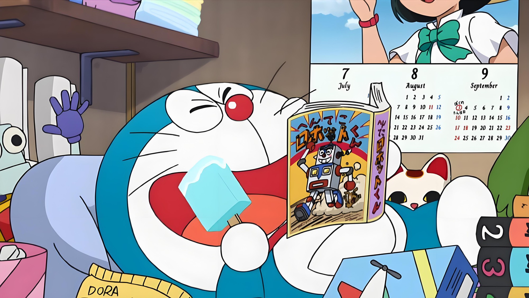Kh&ocirc;ng phải đi học, vậy b&igrave;nh thường Doraemon l&agrave;m g&igrave;? - Ảnh 1.