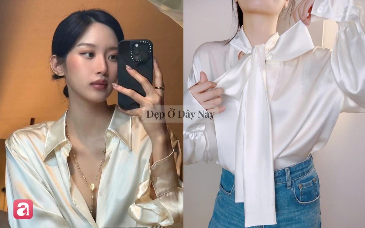 V&igrave; sao sơ mi lụa l&agrave; item vừa sang vừa trẻ được nhiều chị em c&ocirc;ng sở ngo&agrave;i 30 tuổi y&ecirc;u th&iacute;ch?- Ảnh 1.