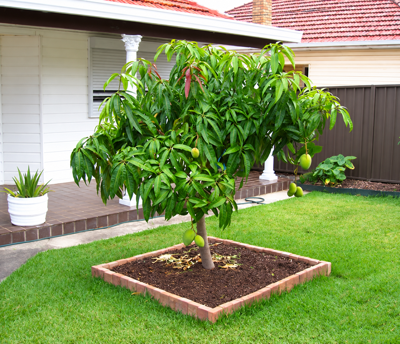 Nhiều gia đ&igrave;nh trồng xo&agrave;i trong s&acirc;n vườn: H&oacute;a ra kh&ocirc;ng chỉ để lấy quả- Ảnh 1.