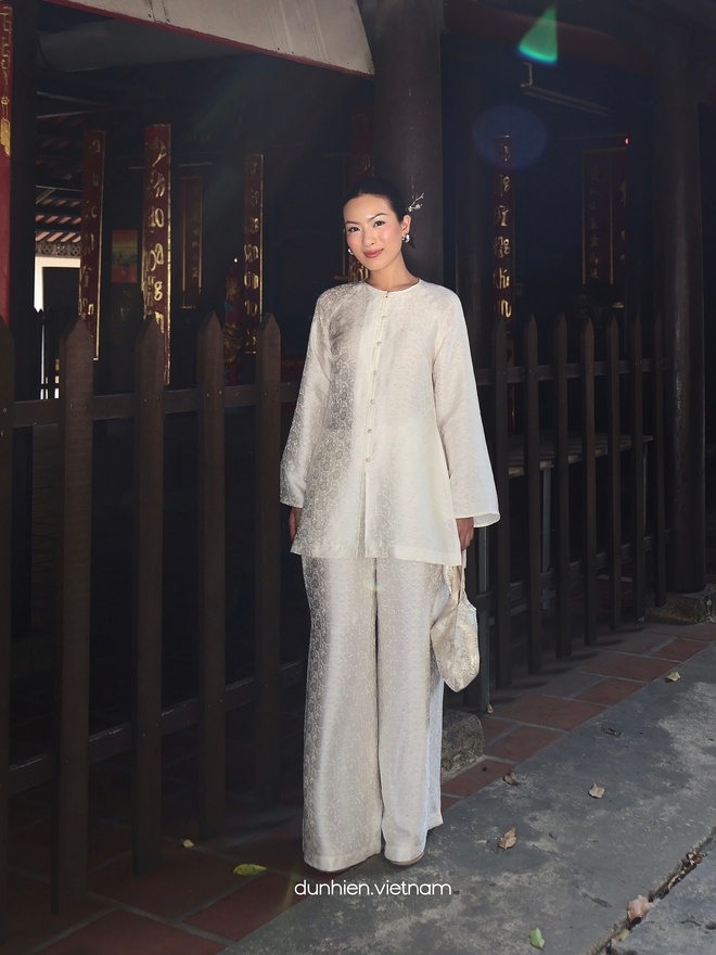 &Aacute;o b&agrave; ba lụa gấm chiếm lĩnh thị trường Tết 2026: Cuộc cạnh tranh mới của c&aacute;c local brand Việt- Ảnh 4.